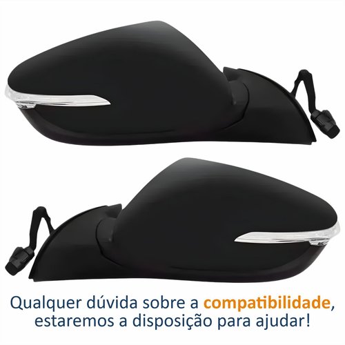 Par Retrovisor Kia Cerato 2014 Até 2019 Elétrico Com Pisca