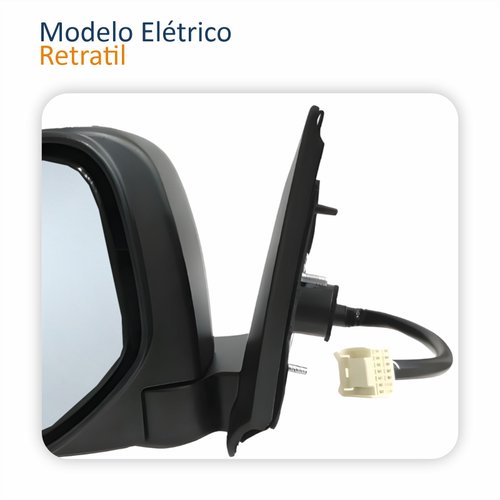 Par Retrovisores Mitsubishi L200 Triton 2017 2018 2019 2020 Elétrico Com Pisca Capa Cromada Retrátil