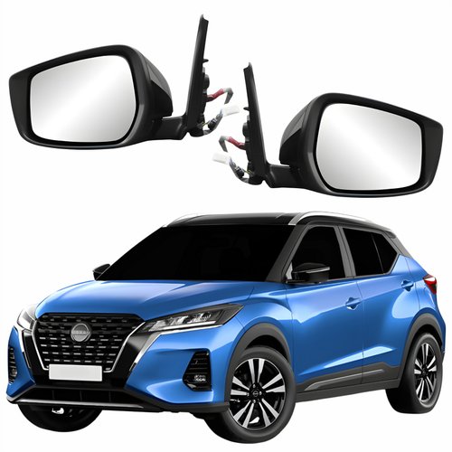 Par Retrovisor Nissan Kicks 2017 Até 2023 Elétrico Com Pisca Par Retrovisor Nissan Kicks 2017 Até 2023 Elétrico Com Pisca