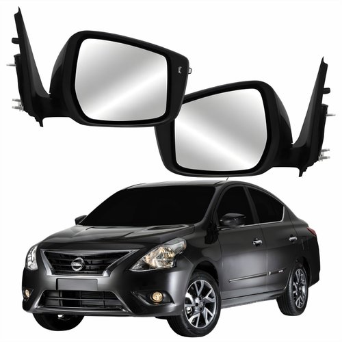 Par Retrovisor Nissan Versa 2015 Até 2021 Elétrico Com Pisca Fino Par Retrovisor Nissan Versa 2015 Até 2021 Elétrico Com Pisca Fino