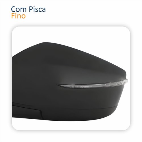 Par Retrovisor Nissan Versa 2015 Até 2021 Elétrico Com Pisca Fino