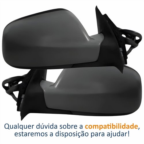 Par Retrovisor Peugeot 307 2003 Até 2012 Elétrico Capa Preta