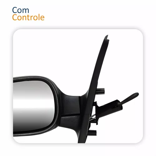 Par Retrovisor Renault Clio 2003 Até 2012 Com Controle Texturizado