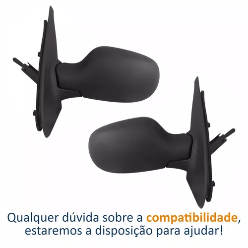 Par Retrovisor Renault Clio 2003 Até 2016 Com Controle
