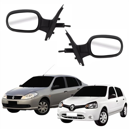 Par Retrovisor Renault Clio 2012 Até 2016 Symbol 2009 Até 2012 Com Controle