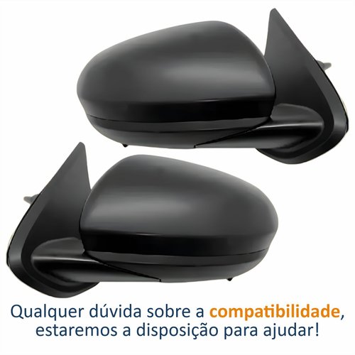 Par Retrovisor Renault Duster 2021 2022 2023 2024 2025 Com Controle Sensor Temperatura
