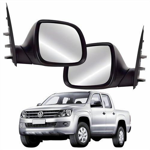 Par Retrovisor Vw Amarok 2010 Até 2016 Sem Controle Preto Par Retrovisor Vw Amarok 2010 Até 2016 Sem Controle Preto