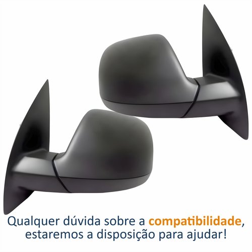 Par Retrovisor Vw Amarok 2010 Até 2016 Sem Controle Preto