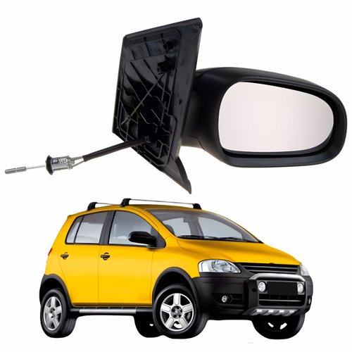 Retrovisor Vw Crossfox 2005 2006 2007 2008 2009 Com Controle Lado Direito Passageiro Original