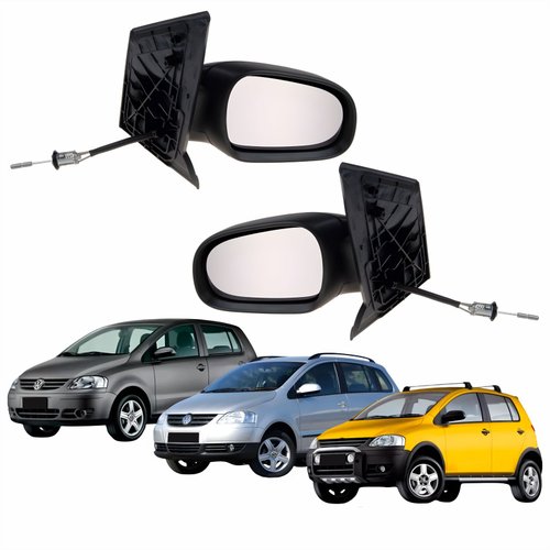 Par Retrovisor Vw Crossfox 2005 Até 2009 Fox 2003 Até 2010 Spacefox 2006 Até 2009 Com Controle