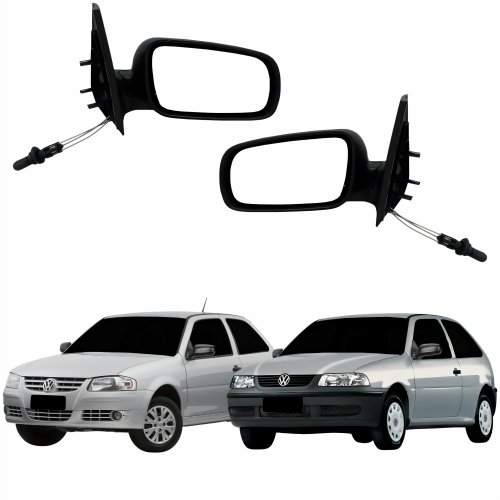 Par Retrovisor Vw Gol G3 1999 Até 2005 Gol G4 2005 Até 2008 2 Portas Com Controle