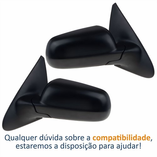 Par Retrovisor Vw Gol G4 2005 Até 2008 2 Portas Sem Controle