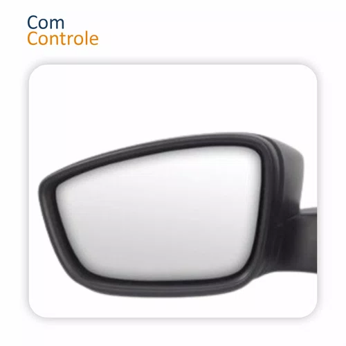 Par Retrovisor Vw Saveiro G5 2009 Até 2013 Com Controle Capa Lisa