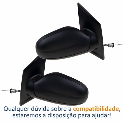 Par Retrovisor Vw Spacefox 2006 2007 2008 2009 Com Controle Original
