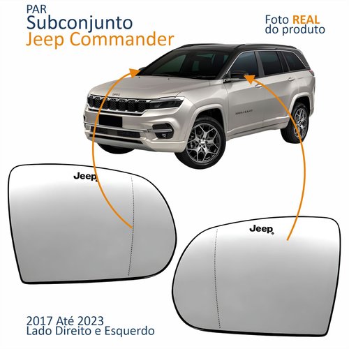 Par Subconjunto Jeep Commander 2017 Até 2023 Asférica Com Gravação