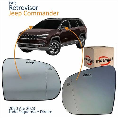 Par Subconjunto Jeep Commander 2020 2021 2022 2023 Com Ponto Cego Original