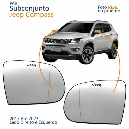 Par Subconjunto Jeep Compass 2017 Até 2023 Asférica Com Gravação