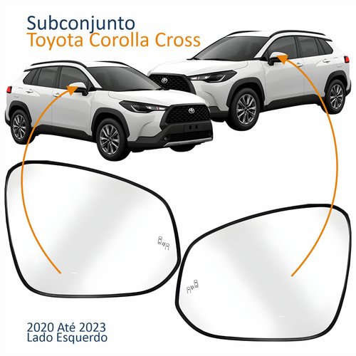 Par Subconjunto Toyota Corolla Cross 2020 2021 2022 2023 Com Ponto Cego