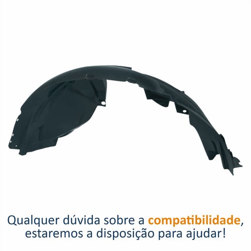 Para-barro Dianteiro Renault Sandero 2014 Até 2022 Lado Esquerdo Motorista