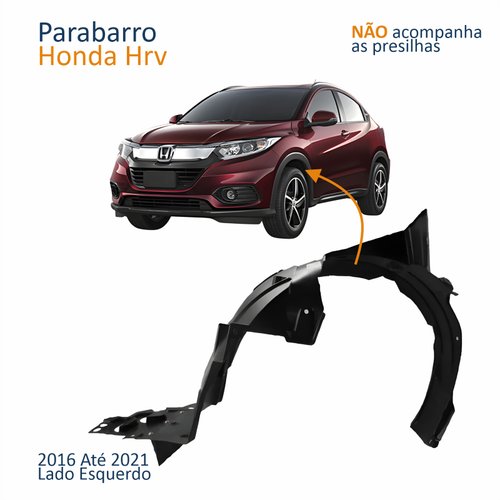 Parabarro Dianteiro Honda Hrv 2016 Até 2021 Lado Esquerdo Motorista