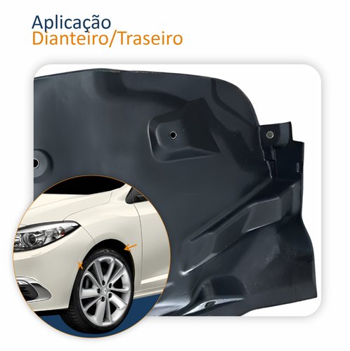 Parabarro Dianteiro Traseiro Renault Fluence 2010 Até 2019 Lado Esquerdo Motorista