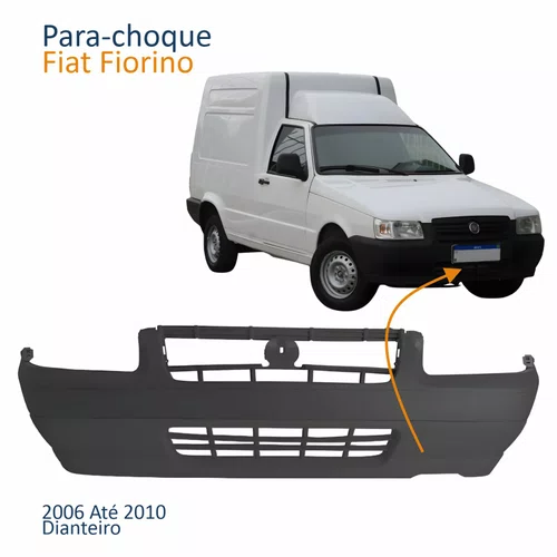 Para-choque Dianteiro Fiat Fiorino 2006 Até 2010 Cinza