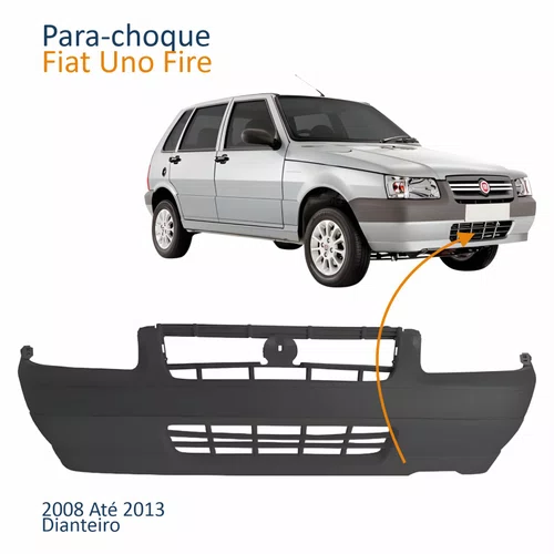 Para-choque Dianteiro Fiat Uno Fire 2008 Até 2013 Cinza