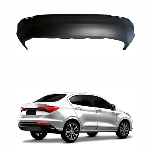 Parachoque Traseiro Fiat Cronos 2017 Até 2023 Sem Sensor