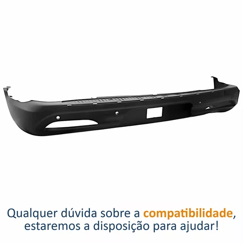 Para-choque Traseiro Fiat Toro 2016 Até 2024 Com Furo Sensor E Reboque