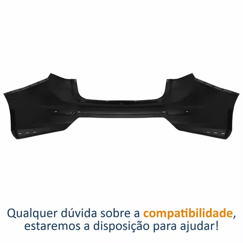 Para-choque Traseiro Ford New Fiesta Sedan 2014 Até 2019