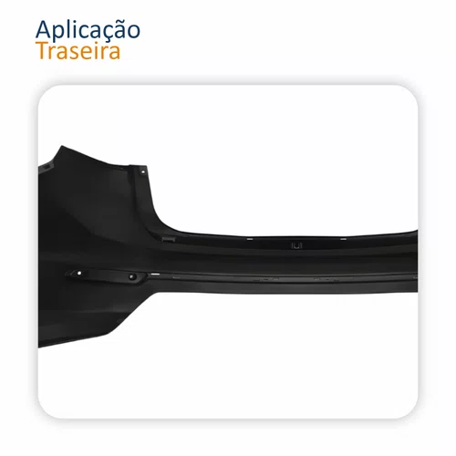 Para-choque Traseiro Ford New Fiesta Sedan 2014 Até 2019