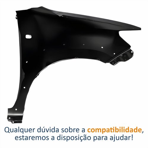 Para-lama Dianteiro Hilux Srv 2012 2013 2014 2015 Com Furo Pisca Moldura Lado Esquerdo Motorista