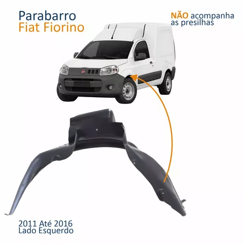 Parabarro Dianteiro Fiat Fiorino 2011 Até 2016 Lado Esquerdo Motorista