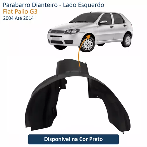 Parabarro Dianteiro Fiat Palio G3 2004 Até 2014 Lado Esquerdo Motorista