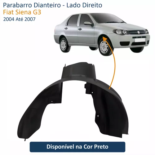 Parabarro Dianteiro Fiat Siena G3 2004 Até 2007 Lado Direito Passageiro