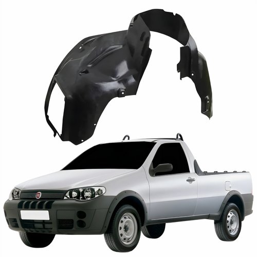 Parabarro Dianteiro Fiat Strada Working 2001 Até 2008 Lado Esquerdo Motorista