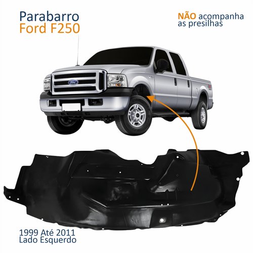 Parabarro Dianteiro Ford F250 1999 Até 2011 Lado Esquerdo Motorista