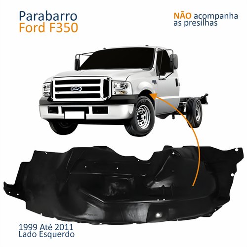 Parabarro Dianteiro Ford F350 1999 Até 2011 Lado Esquerdo Motorista
