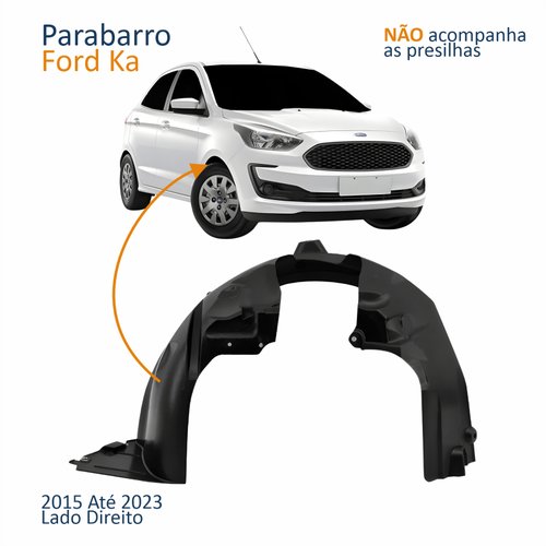 Parabarro Dianteiro Ford Ka 2015 Até 2023 Lado Direito Passageiro