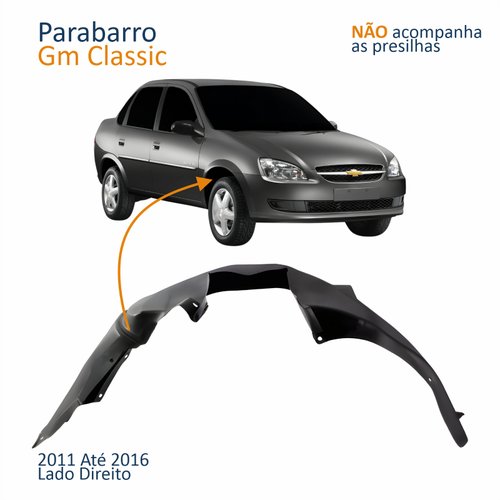 Parabarro Dianteiro Gm Classic 2011 Até 2016 Lado Direito Passageiro
