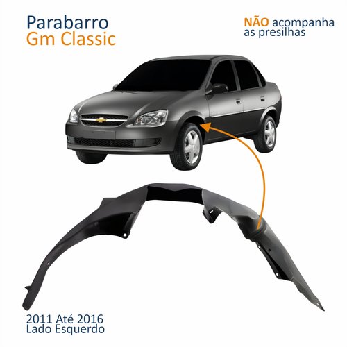 Parabarro Dianteiro Gm Classic 2011 Até 2016 Lado Esquerdo Motorista