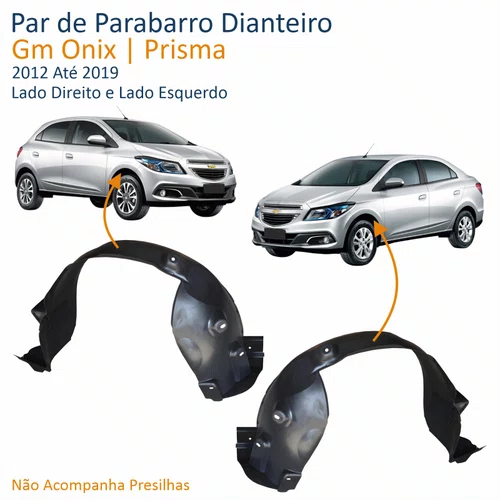 Parabarro Dianteiro Gm Onix Prisma 2012 Até 2019 Lado Esquerdo Motorista