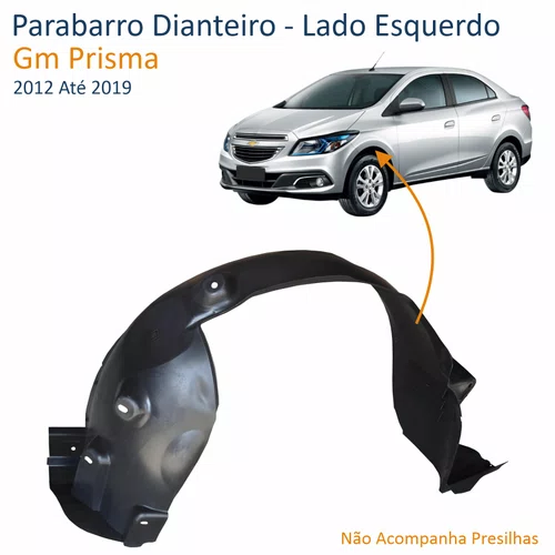 Parabarro Dianteiro Gm Prisma 2012 Até 2019 Lado Esquerdo Motorista
