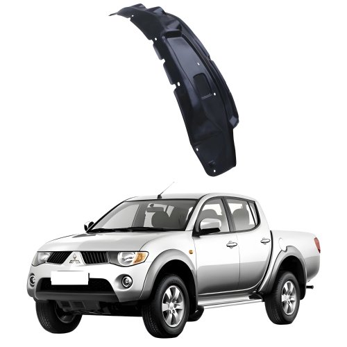 Para-Barro Dianteiro Mitsubishi L-200 Triton 2007 2008 2009 2010 2011 2012 2013 2014 2015 Lado Esquerdo Motorista