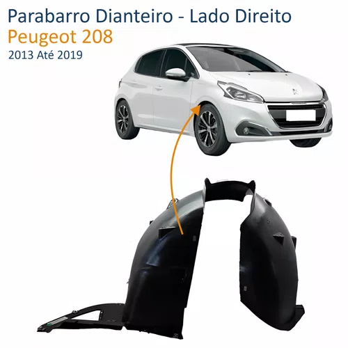 Parabarro Dianteiro Peugeot 208 2013 Até 2019 Lado Direito Passageiro
