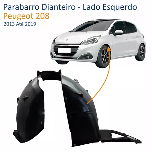 Parabarro Dianteiro Peugeot 208 2013 Até 2019 Lado Esquerdo Motorista