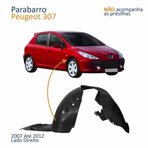 Parabarro Dianteiro Peugeot 307 2007 Até 2012 Lado Direito Passageiro