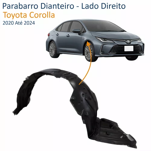 Parabarro Dianteiro Toyota Corolla 2020 Até 2024 Lado Direito Passageiro