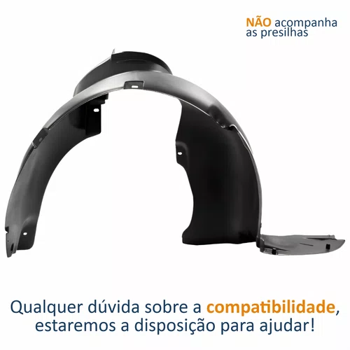 Parabarro Dianteiro Vw CrossFox 2011 Até 2019 Lado Direito Passageiro
