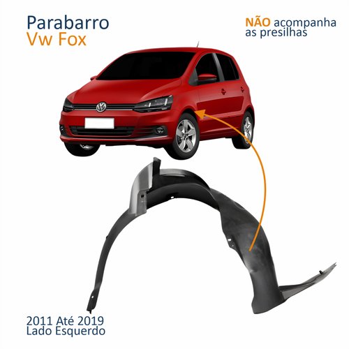 Parabarro Dianteiro Vw Fox 2011 Até 2019 Lado Esquerdo Motorista